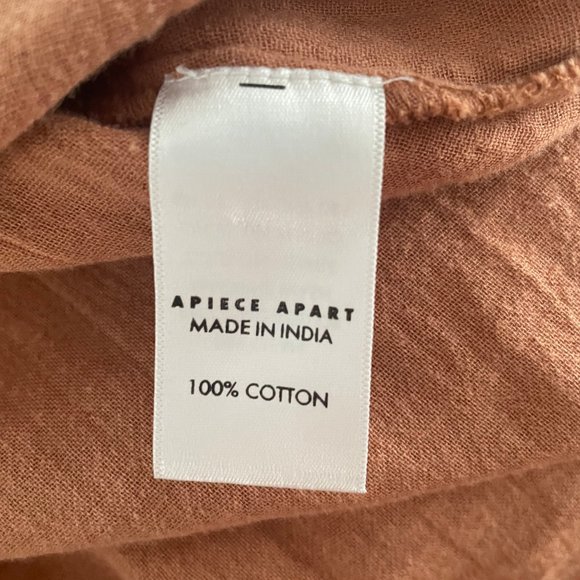 Apiece Apart Bravo Pintuck Blouse in Onion Skin - Picture 8 of 8